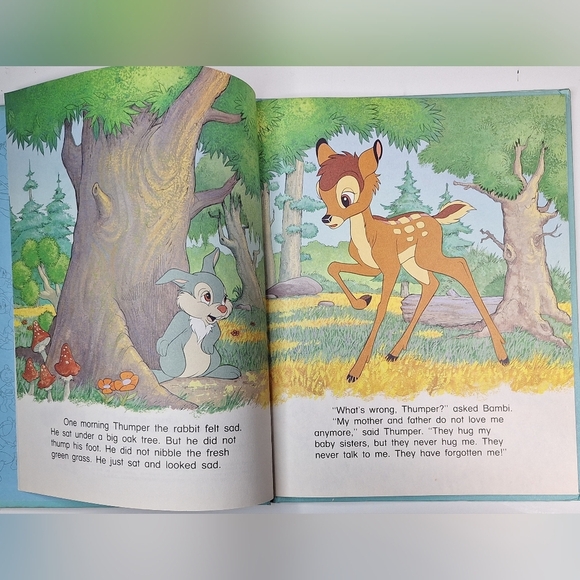 1986 Walt Disney Thumper’s Little Sisters Vintage Book Easy To Read Library Volu - Picture 3 of 5